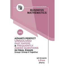 Business Mathematics Unsolved Past Paper Inter I