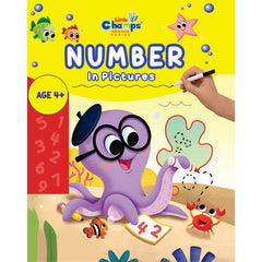 Little Champs Number in Pictures - Yellow