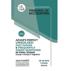 Principal of Accounting Unsolved Past Paper Inter II