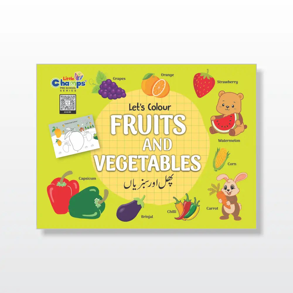 Little Champs Let's Color Fruits and Vegetables