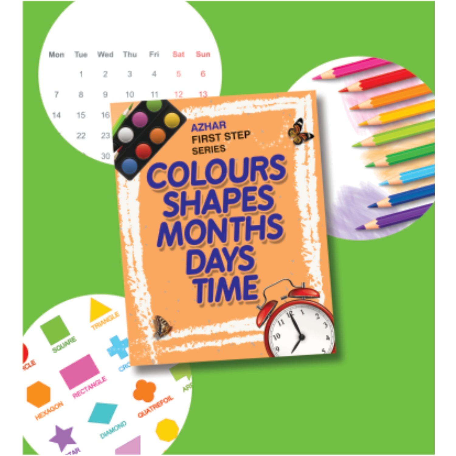 Colours Shapes Months Days Time - CD Size